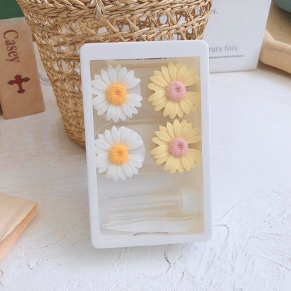 INS Flowers colored contacts lenses case